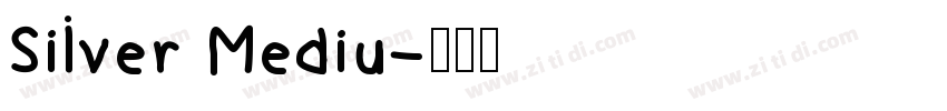 Silver Mediu字体转换